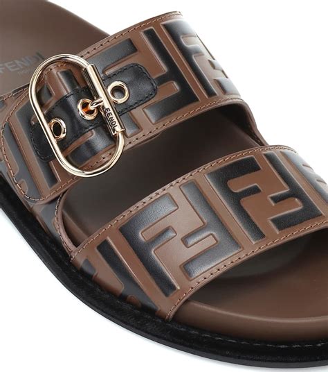 fendi ff leather sandals|Fendi factory outlet online.